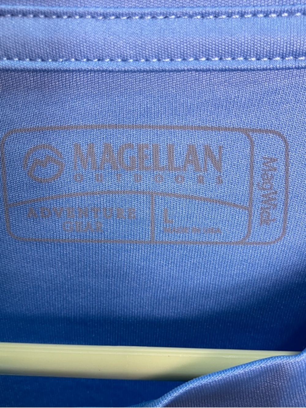 Magellan Outdoors Men's Long Sleeve Performance Tee - Sky Blue - Picture 2 of 7